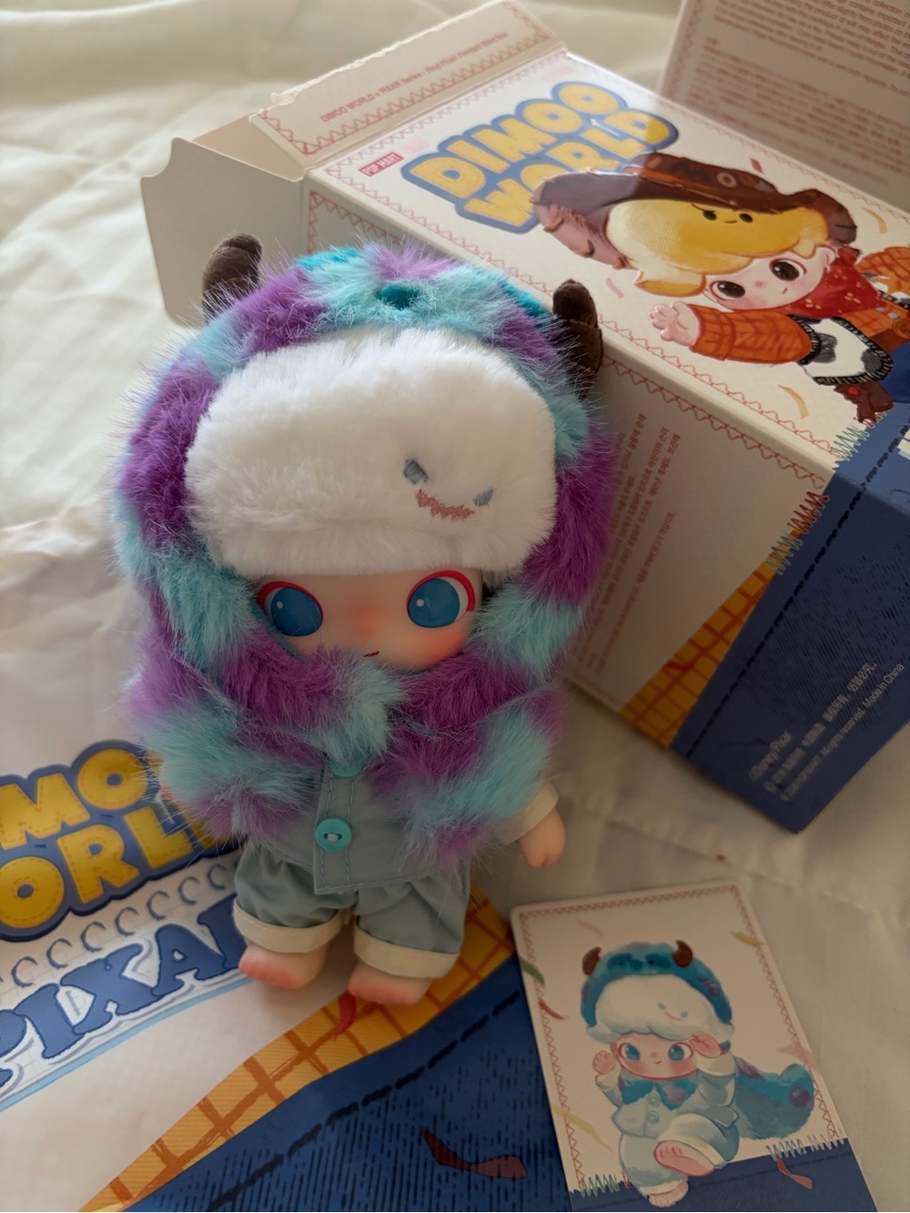 POP MART DIMOO PIXAR SULLEY VINYL PLUSH PENDANT